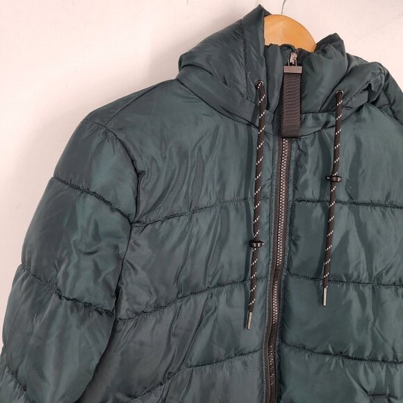 SEBBY Women's 3/4 Puffer Jacket In Bottle Green Size S NWT - Picture 6 of 12